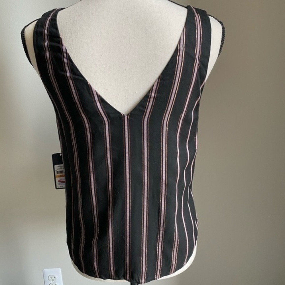 NWT Rachel Roy Black Rose Tank Blouse Size S - Picture 3 of 6